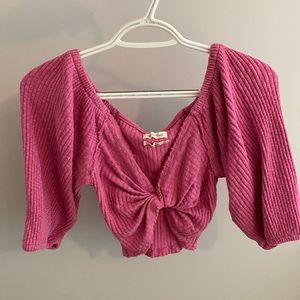 Urban outfitters pink crop top